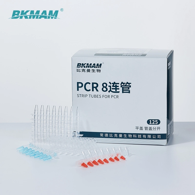 0.1ml 0.2ml Plastic Tube for PCR Lab Disposable Sterile PCR Strip Tube