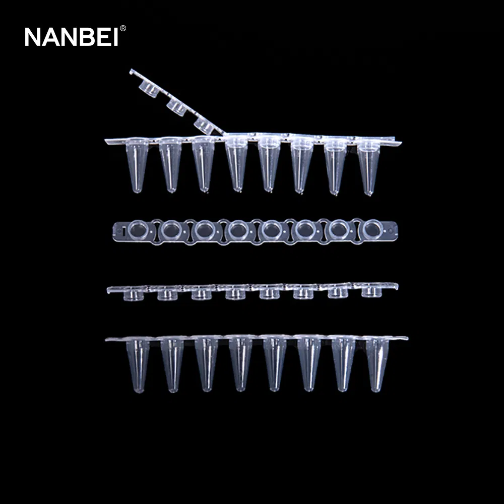 멸균 Dnase Rnase 프리 스커트 마이크로 투명 플라스틱 0.2ml 96well PCR 플레이트 원심분리기 튜브