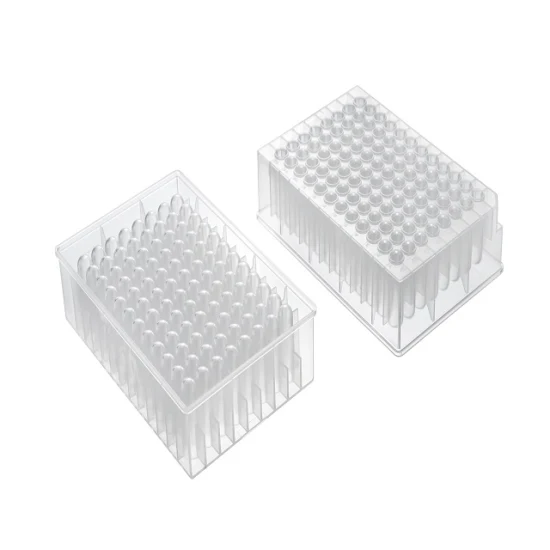 0.1ml 0.2ml 1.2ml 2.2ml 96 잘 일회용 플라스틱 흰색 투명 원형 사각형 깊은 얕은 PCR 플레이트