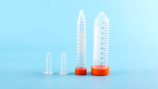 실험실 소모품 등급 멸균 원뿔형 플라스틱 50ml 원심 분리기 튜브